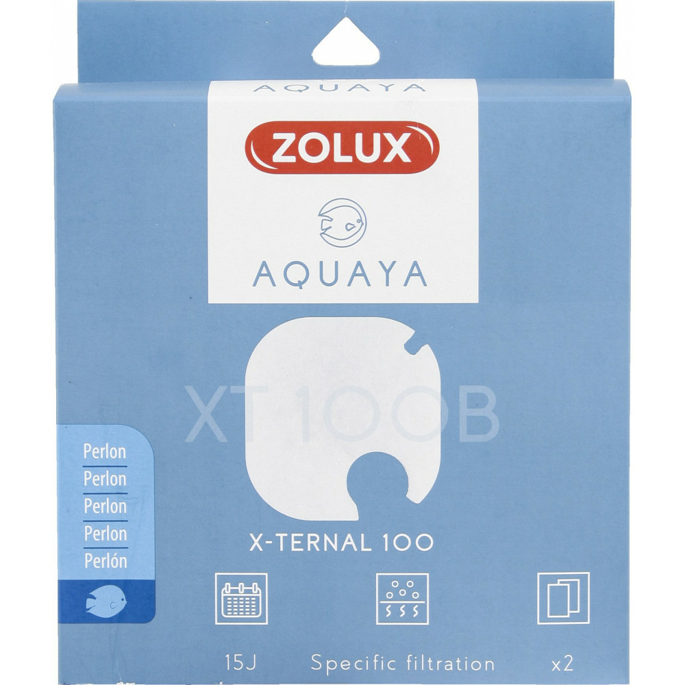 Filtre pour pompe x-ternal 100, filtre xt 100 b perlon x 2. Pour aquarium.