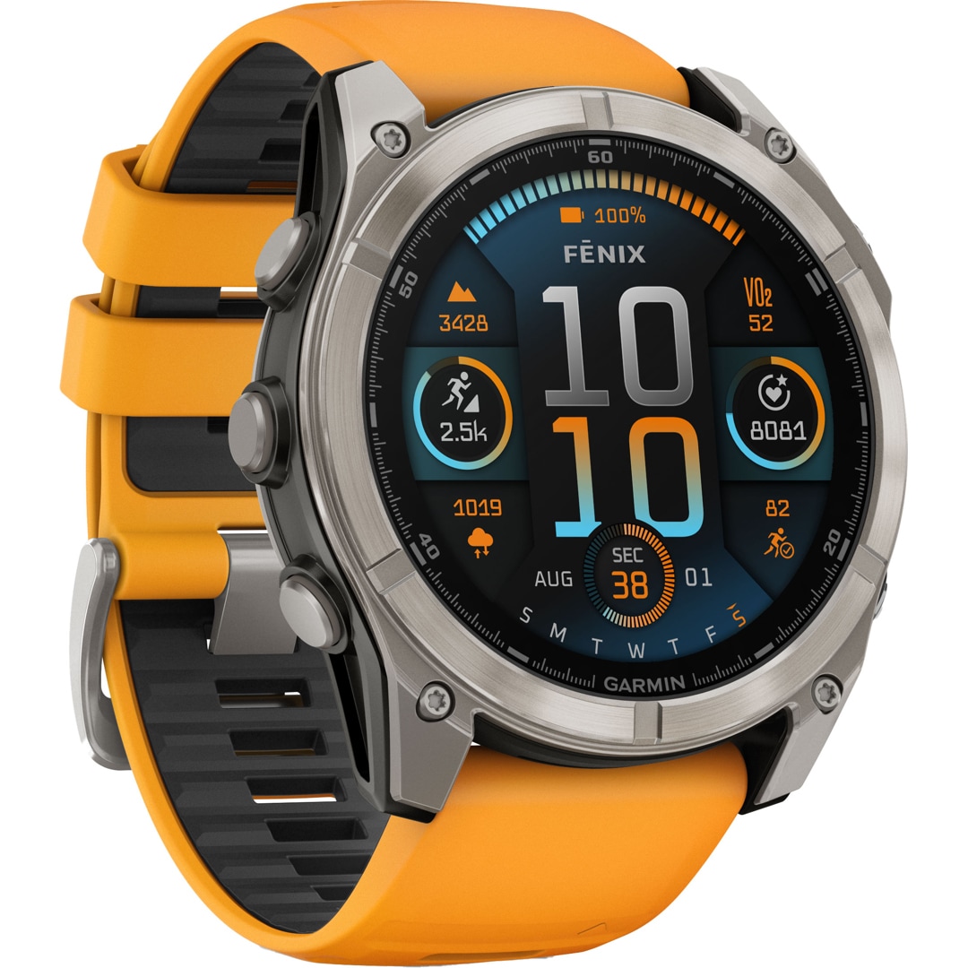 Garmin Fenix 8 - 51mm AMOLED Sapphire Graphit / Spark Orange
