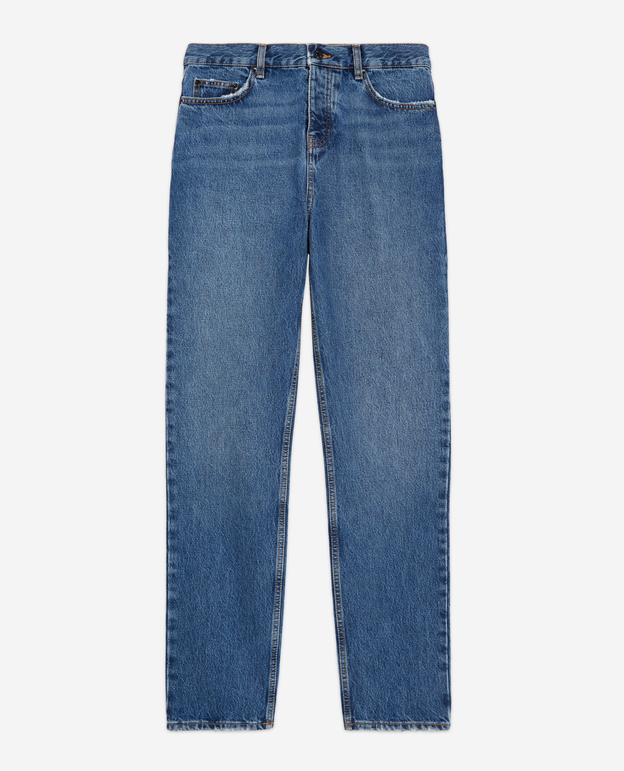 Jean droit bleu