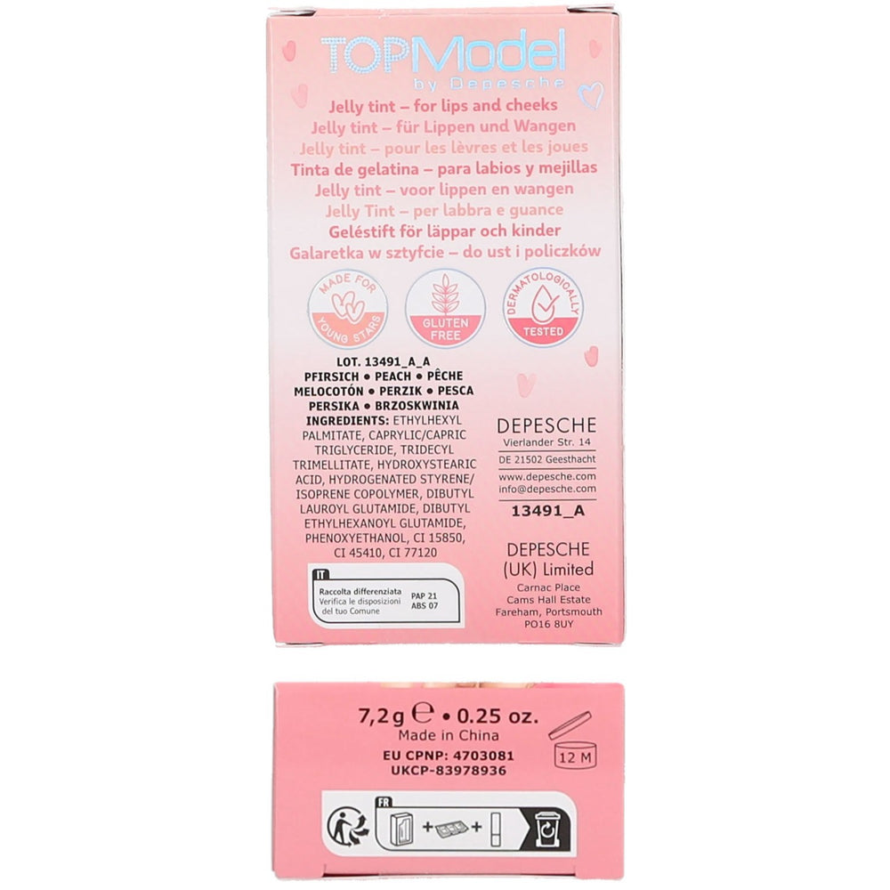 Køb TOPModel Beauty And Me Jelly Stick Cheeks & Lips Peach