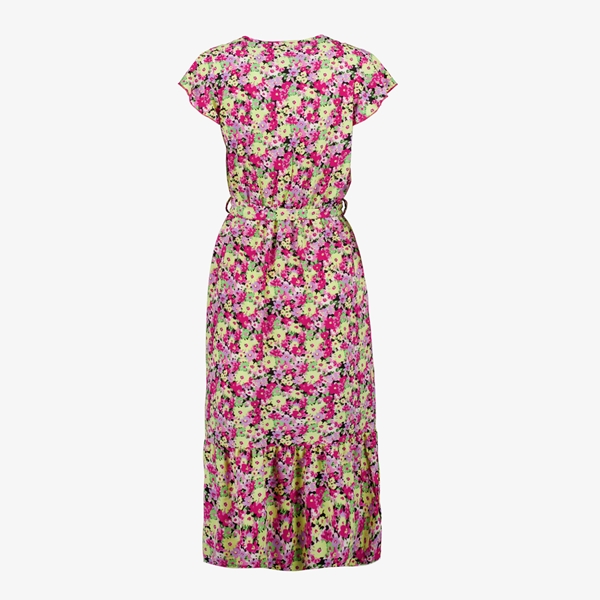 TwoDay dames maxi jurk roze met bloemenprint