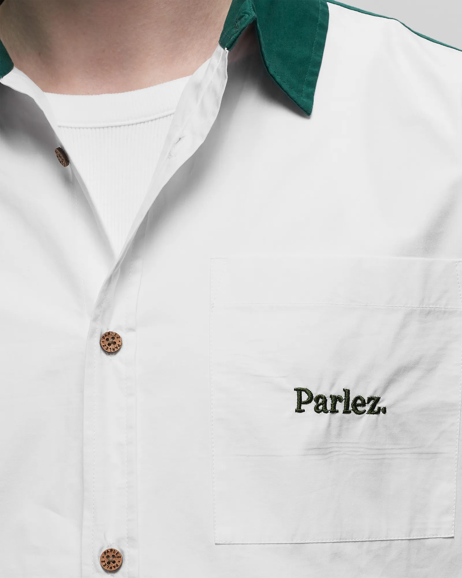 Parlez Jose Ss Shirt Deep Green
