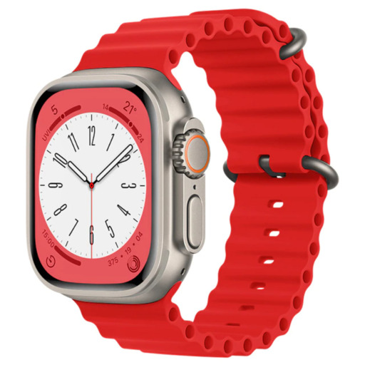 Pulseira de silicone compatível com Apple Watch 42/44/45/49mm Smartek Smtk-ocean