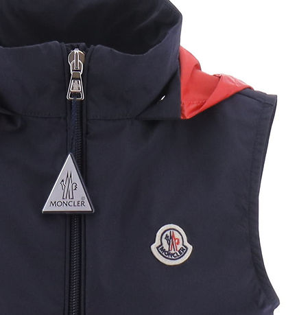 Moncler Vest - Zene - M?rkeBlå m. R?d/Hvid