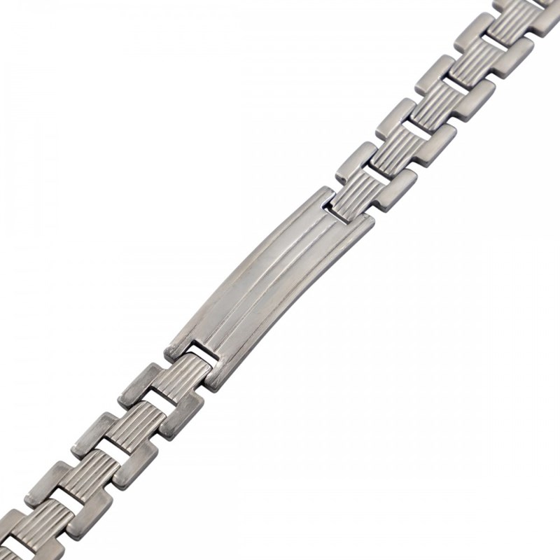 Sublime Gourmette Bracelet Homme Acier