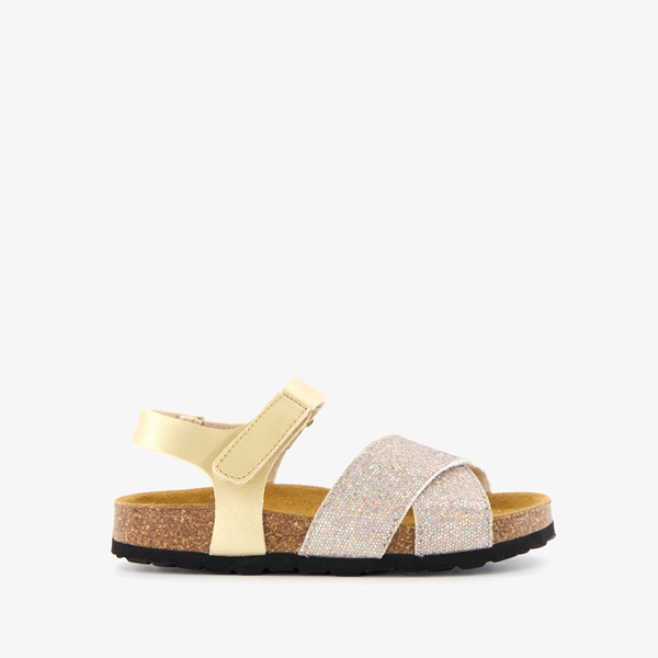 Hush Puppies meisjes bio sandalen goud met glitter
