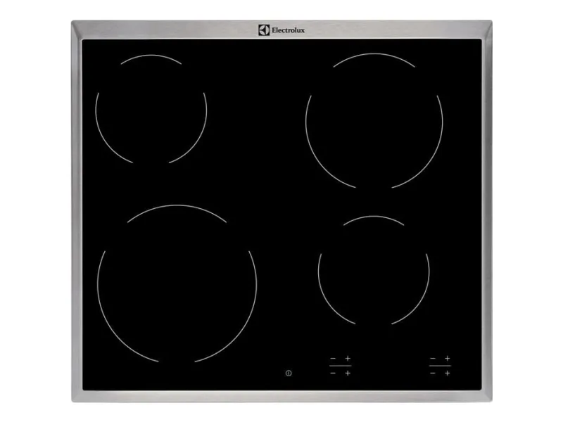 Electrolux Inspiration EHF16240XK - Keramisk kogeplade - 4 plader - Niche - bredde: 56 cm - dybde: 49 cm - sort