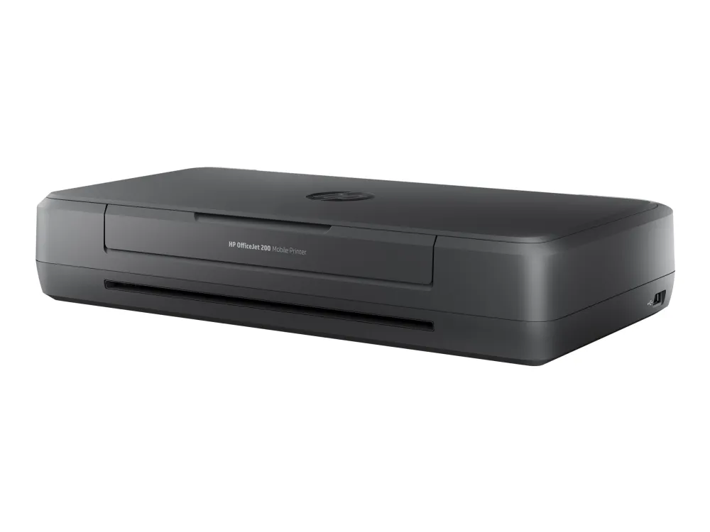 HP Officejet 200 Mobile Printer - Printer - farve - blækprinter - A4/Legal - 1200 x 1200 dpi - op til 20 spm (mono) / op til 19 spm (farve) - kapacitet: 50 ark - USB 2.0, USB vært, Wi-Fi