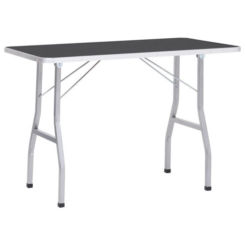 Mesa de tosa para cães na cor prata