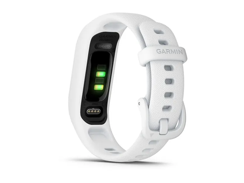 Garmin vívosmart 5 - Aktivitetssporer med bånd - silikone - hvid - båndstørrelse: S/M - monokrom - Bluetooth, ANT  - 24.5 g