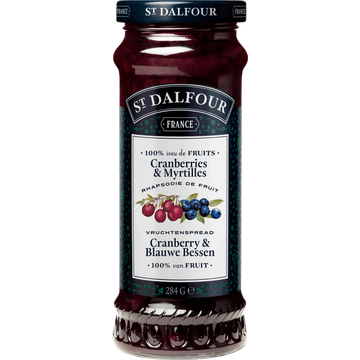 St. Dalfour Cranberry en blauwe Bessen vruchtenspread