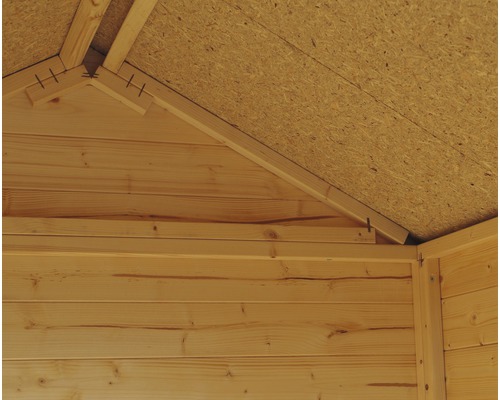 Alopex Medium tuinhuis met vloer, 134 x 190 cm, natuurlijke afwerking