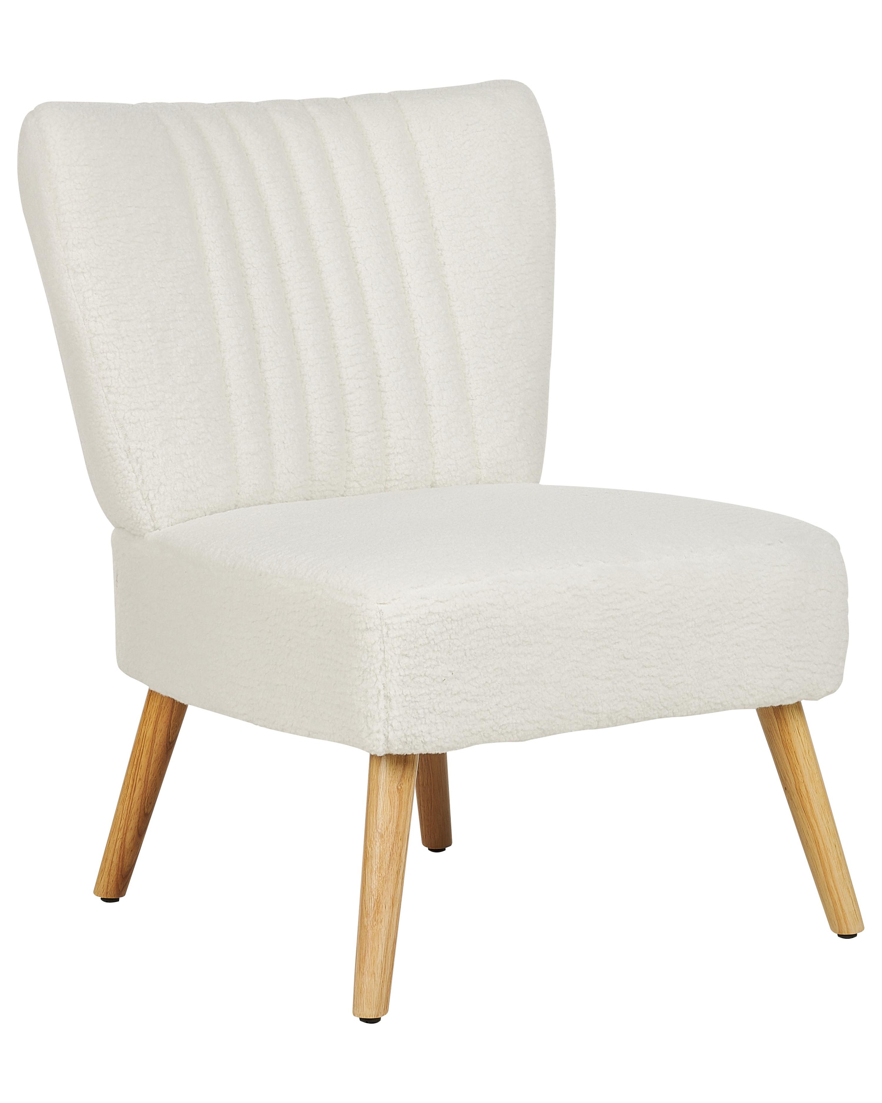 Fauteuil VAASA Bouclé Wit