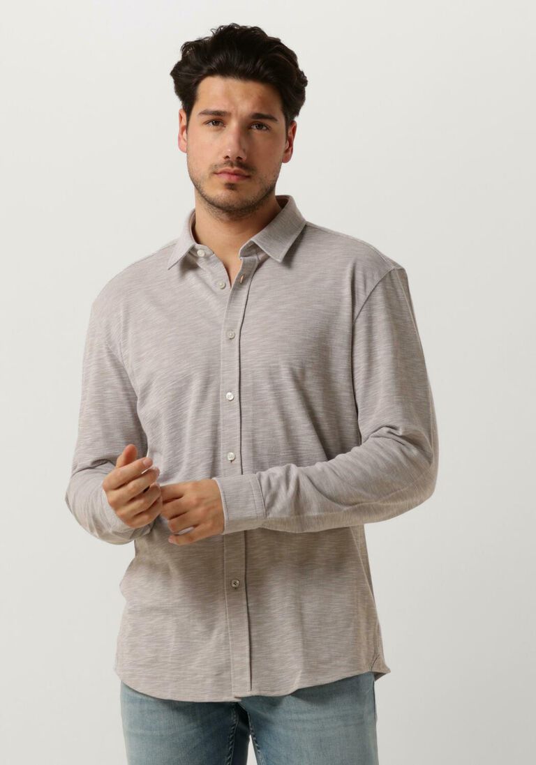 BOSS beige boss casual overhemd s-roan-kent-c1-233