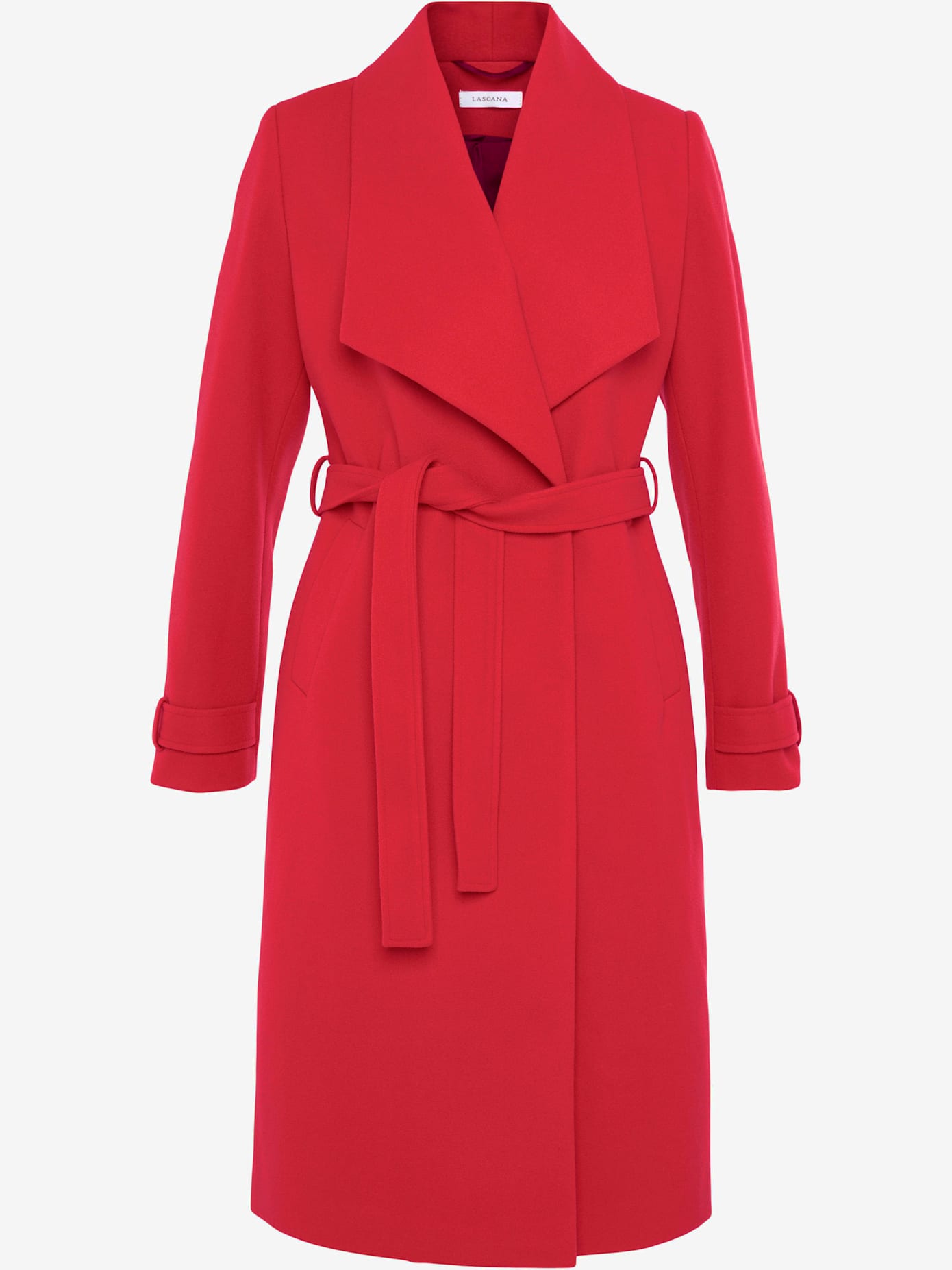 Manteau longueur genou, col à revers