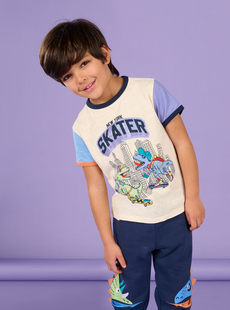 T-shirt à motifs fantaisie