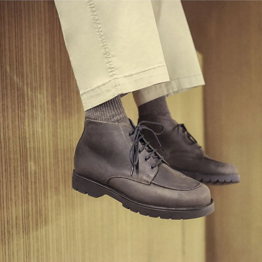 Bottines en croûte de cuir à lacets Oxal EC Kleman