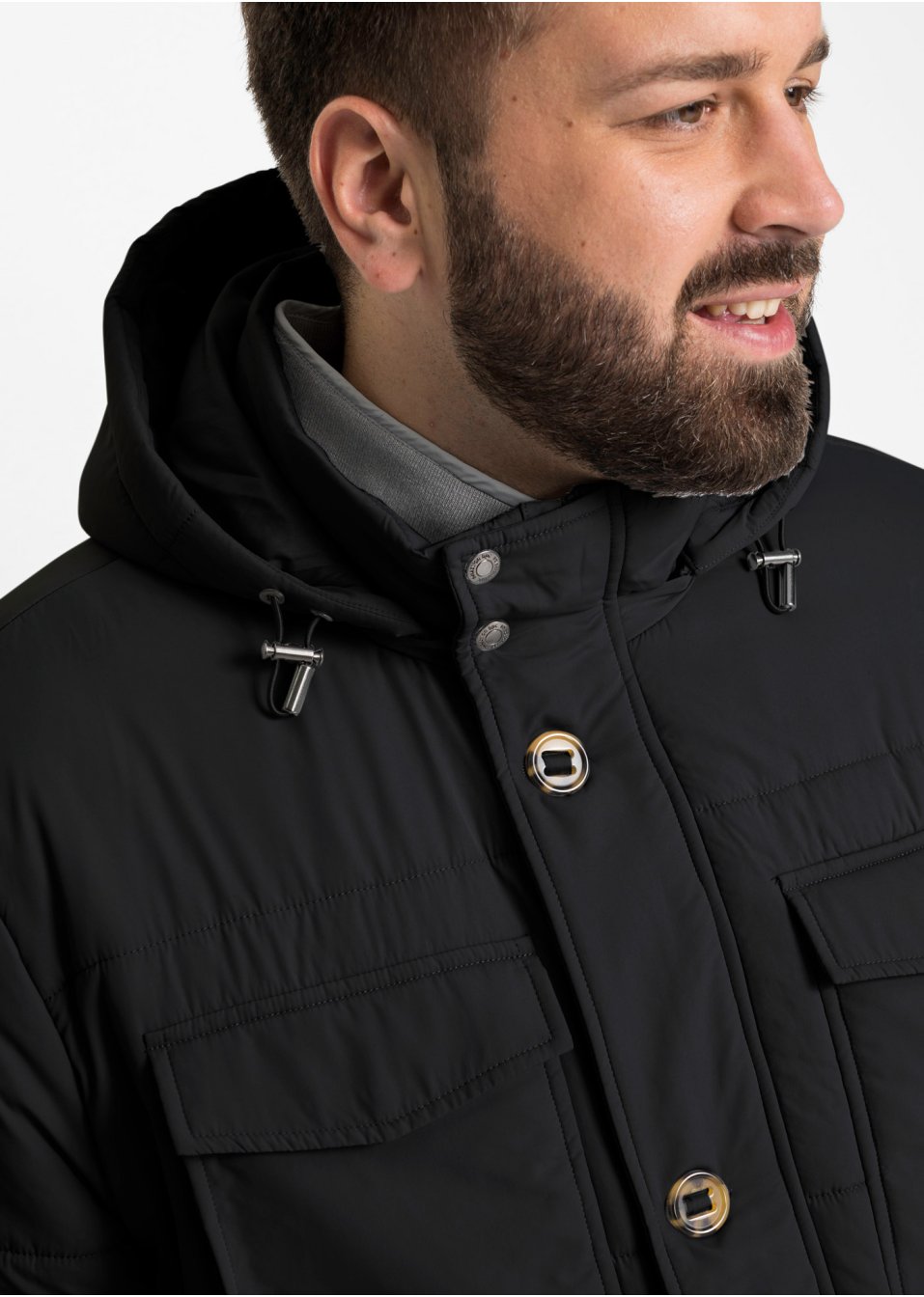 Parka avec capuche amovible