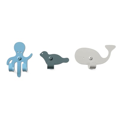 Wandhaken-Set Zoo, Ocean
