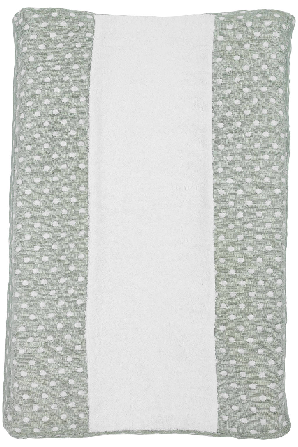 aankleedkussenhoes Little Dots forest green