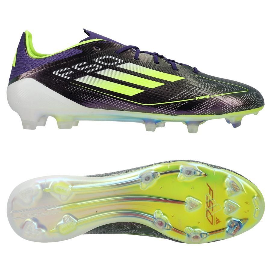 adidas F50 Elite FG Fast Reborn - Violet/Blanc/Lucid Lemon ÉDITION LIMITÉE