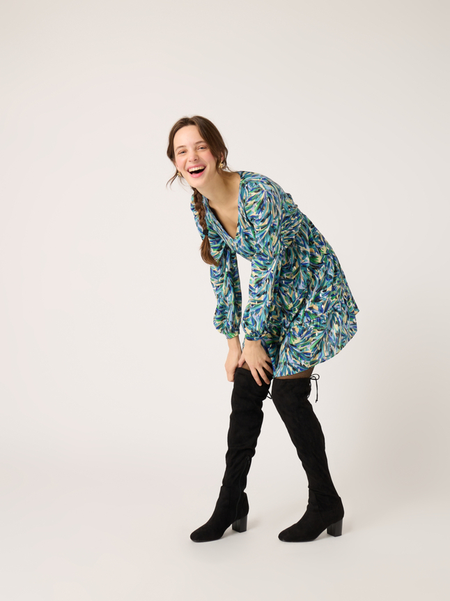 Robe courte imprimée