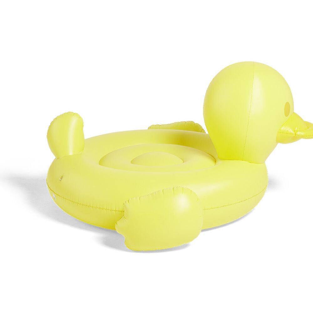 Canard gonflable à chevaucher jaune Ø120cm