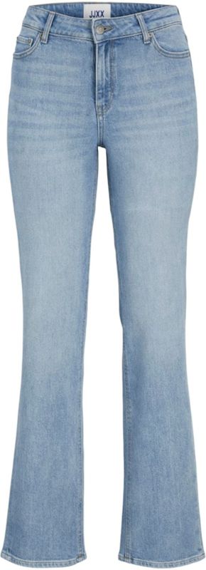 Jeans - Effen - Denim - Light Washed - Slimfit - Mid Waist