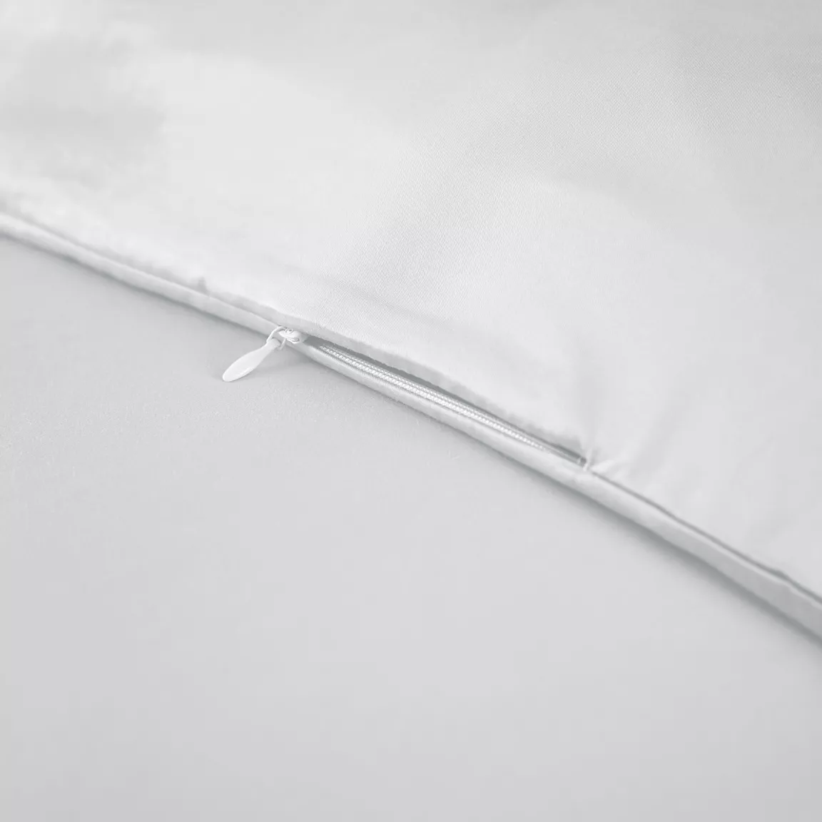 Housse de couette satin de bambou (240 x 220 cm) Salomé Blanc chantilly