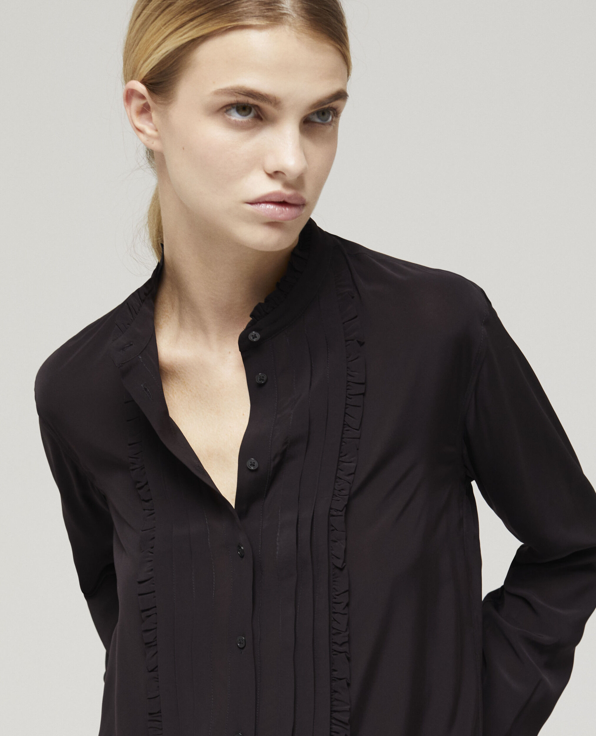 Chemise fluide noire