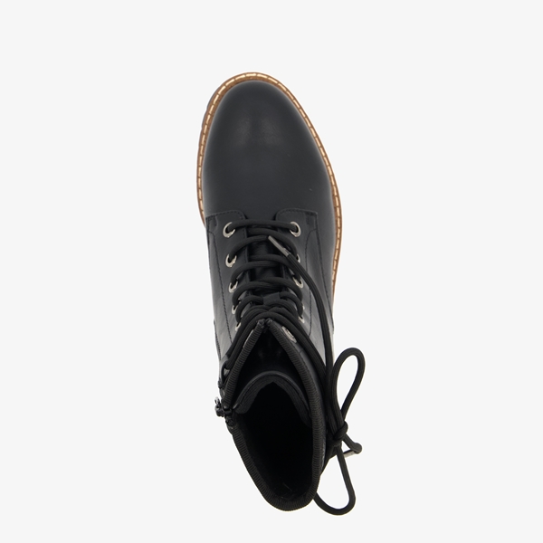 s. Oliver dames veterboots zwart