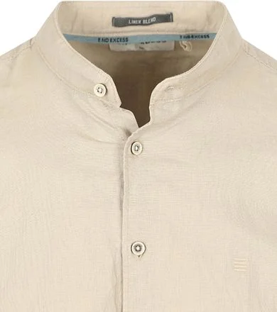 No Excess Overhemd Linnen Blend Beige 27470218SN-310 kopen