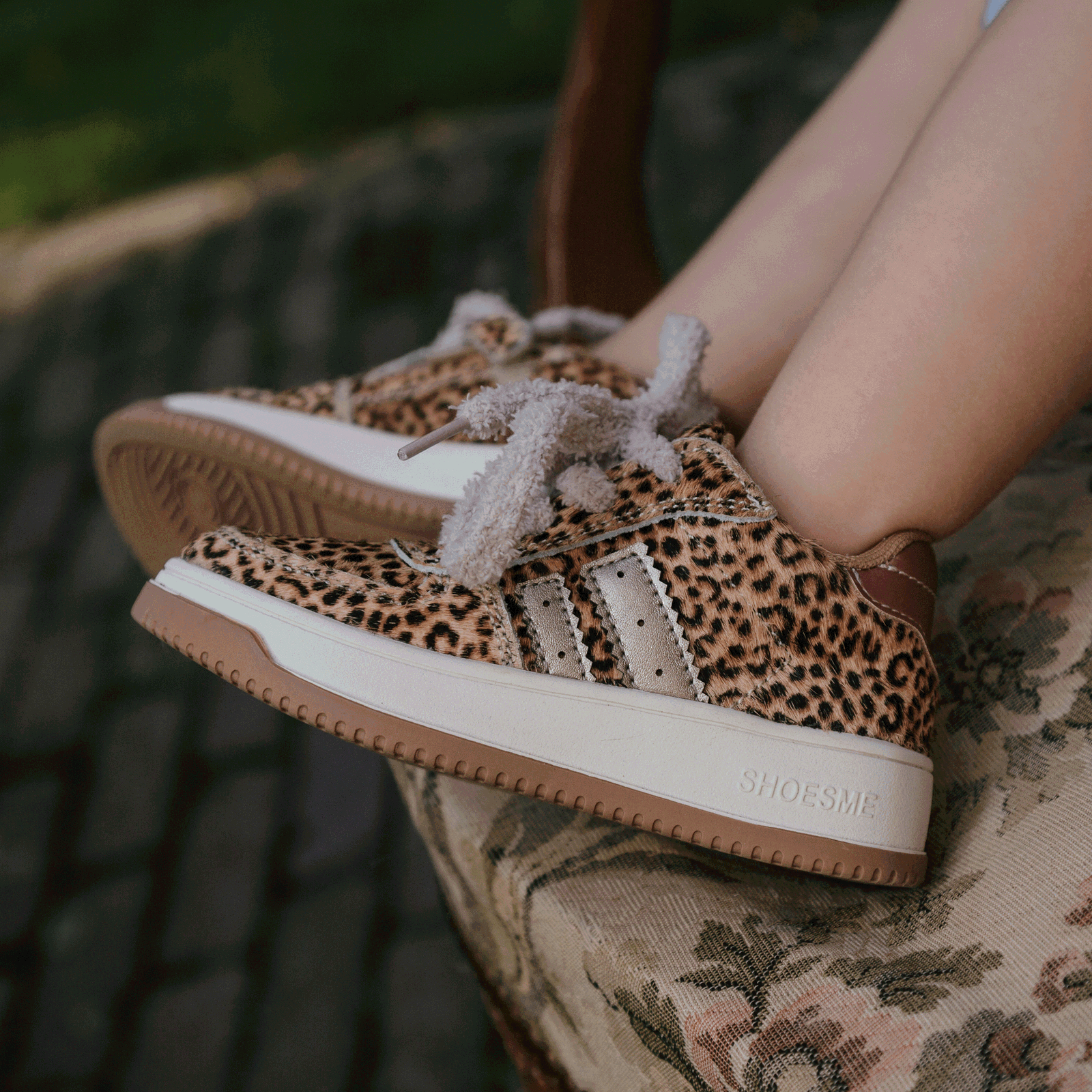 Shoesme Leopard Sneaker mit Reißverschluss