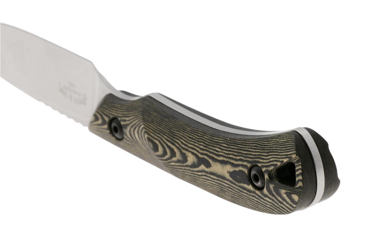 White River Knives Axiom WRSS-AXM-RMB Stonewashed Magnacut, Maple Black Richlite, jachtmes, Smith and Sons design