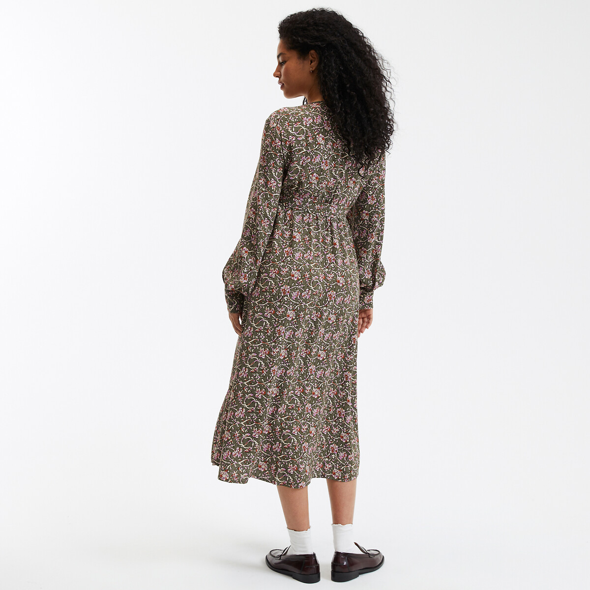 LA REDOUTE COLLECTIONS<br>Vestido longo de maternidade, estampa floral