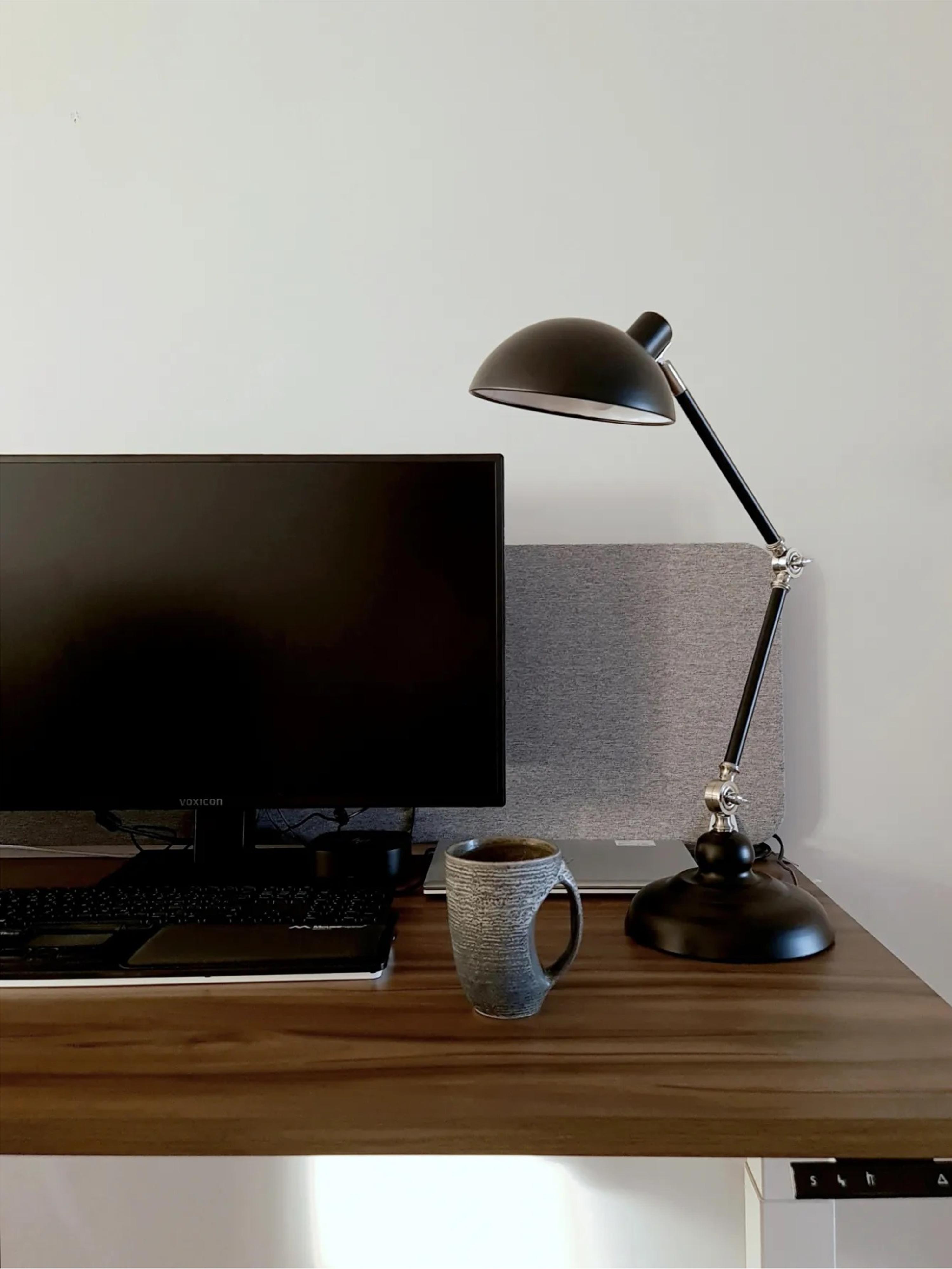 Bureaulamp MERAMEC verstelbaar Metaal Zwart