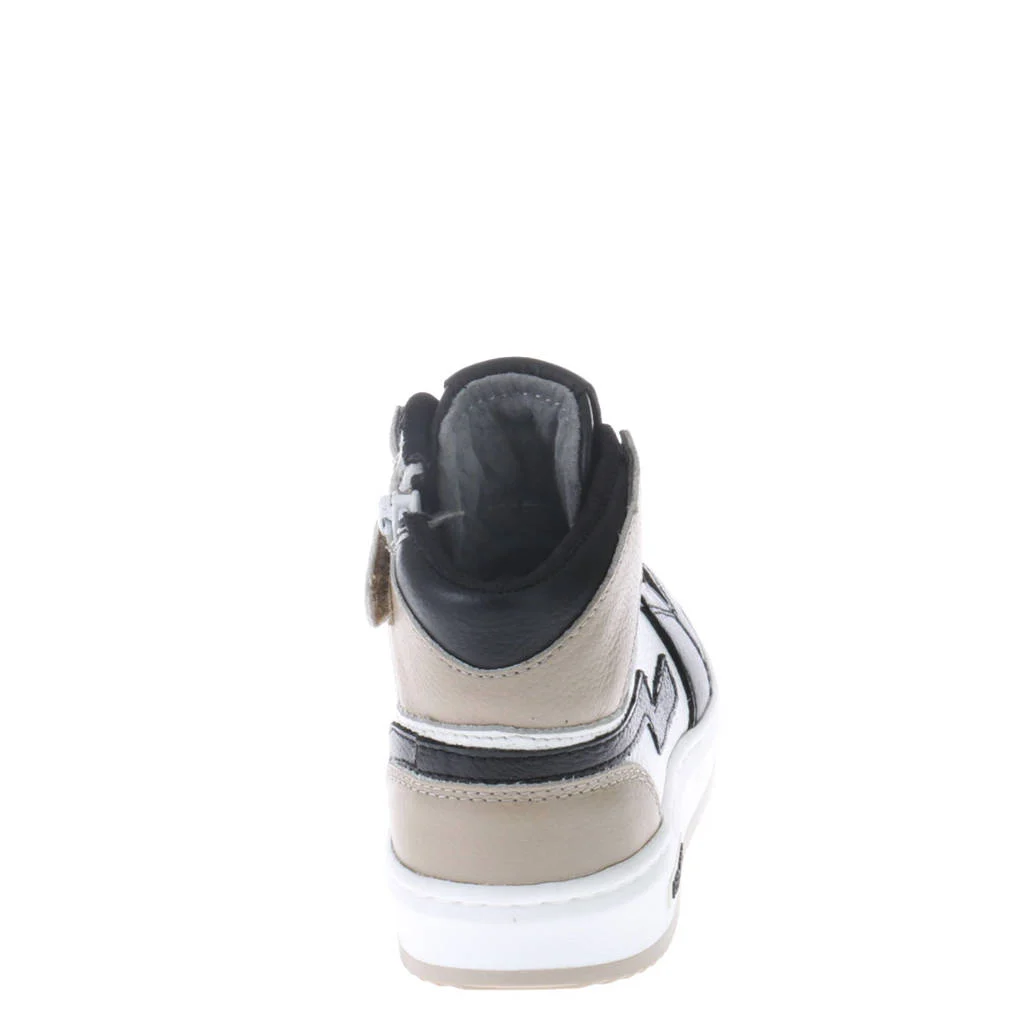 Red Code leren sneakers taupe multi