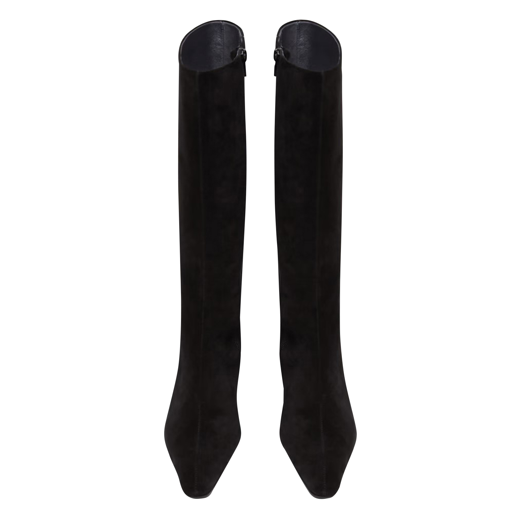 DANOU - Bottes à talons en cuir| Noir