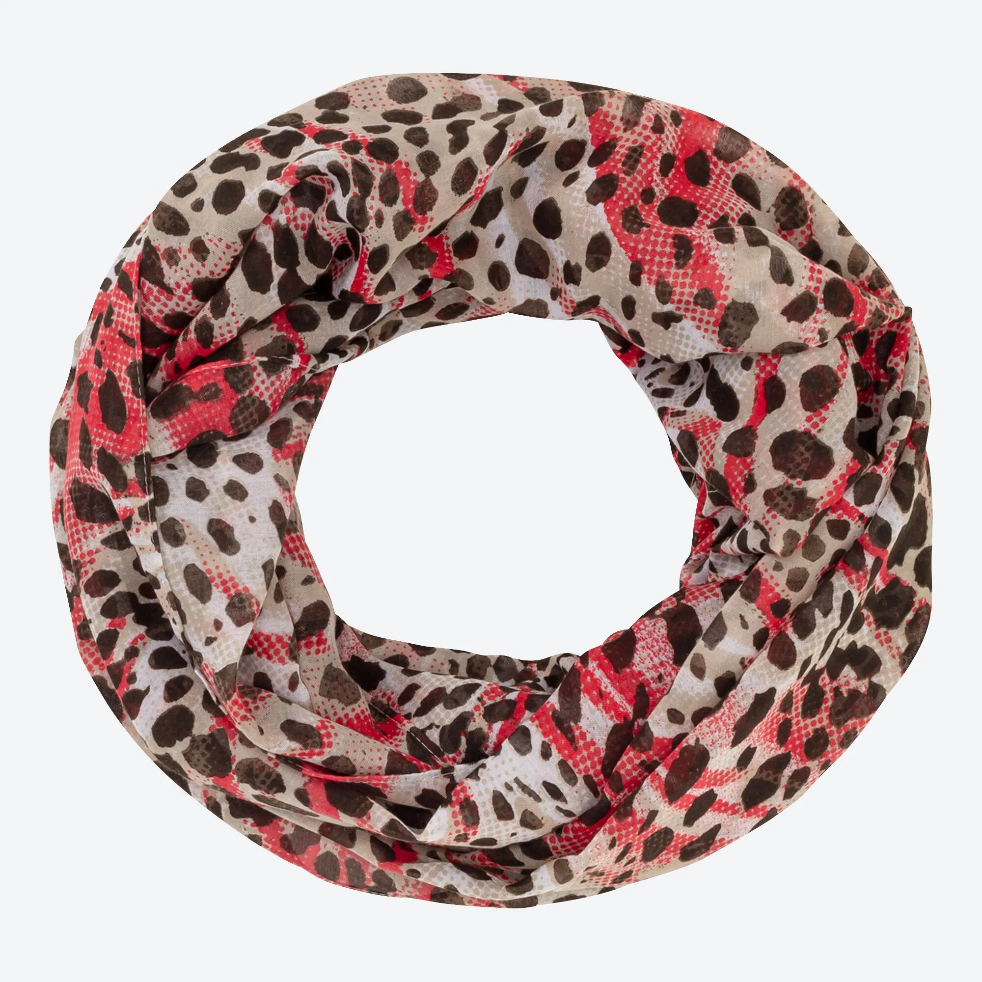 Damen-Loop-Schal mit schickem Muster