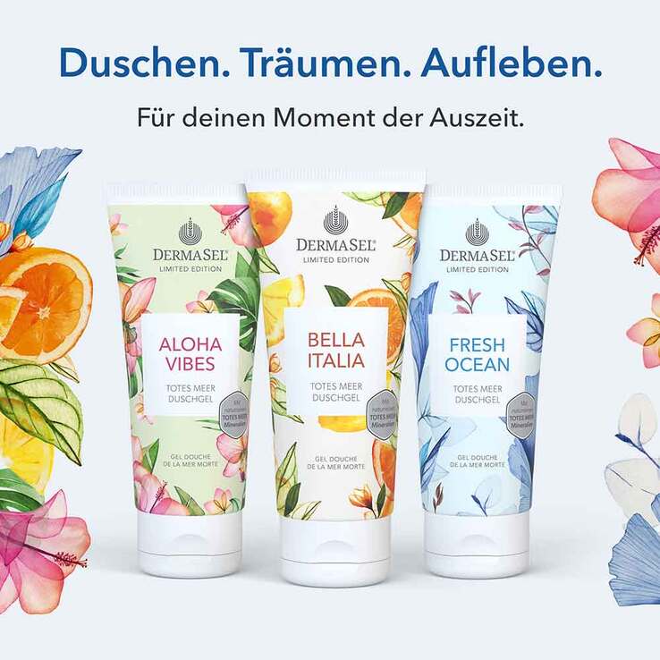 Dermasel Totes Meer Duschgel Fresh Ocean limited Edition, 100 ml