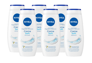 Nivea Douchecrème Soft Voordeelverpakking 6x250ML