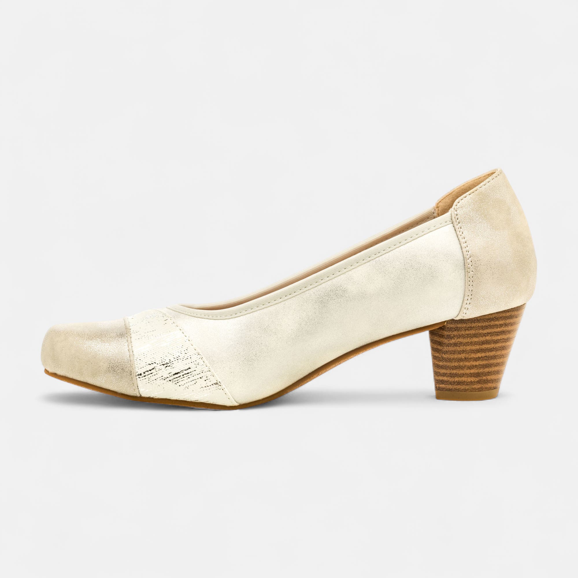Escarpins pieds sensibles à talon Femme blanc