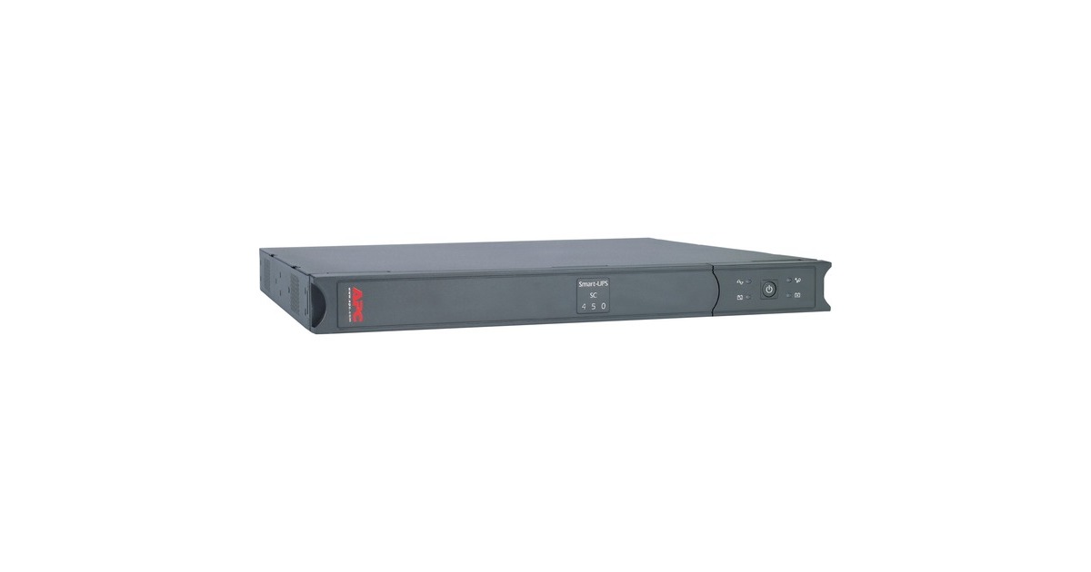 APCSmart-UPS 450VA noodstroomvoeding ups  (4x C13 uitgang, rack mountable, serial, 1U, SC450RMI1U, Retail)