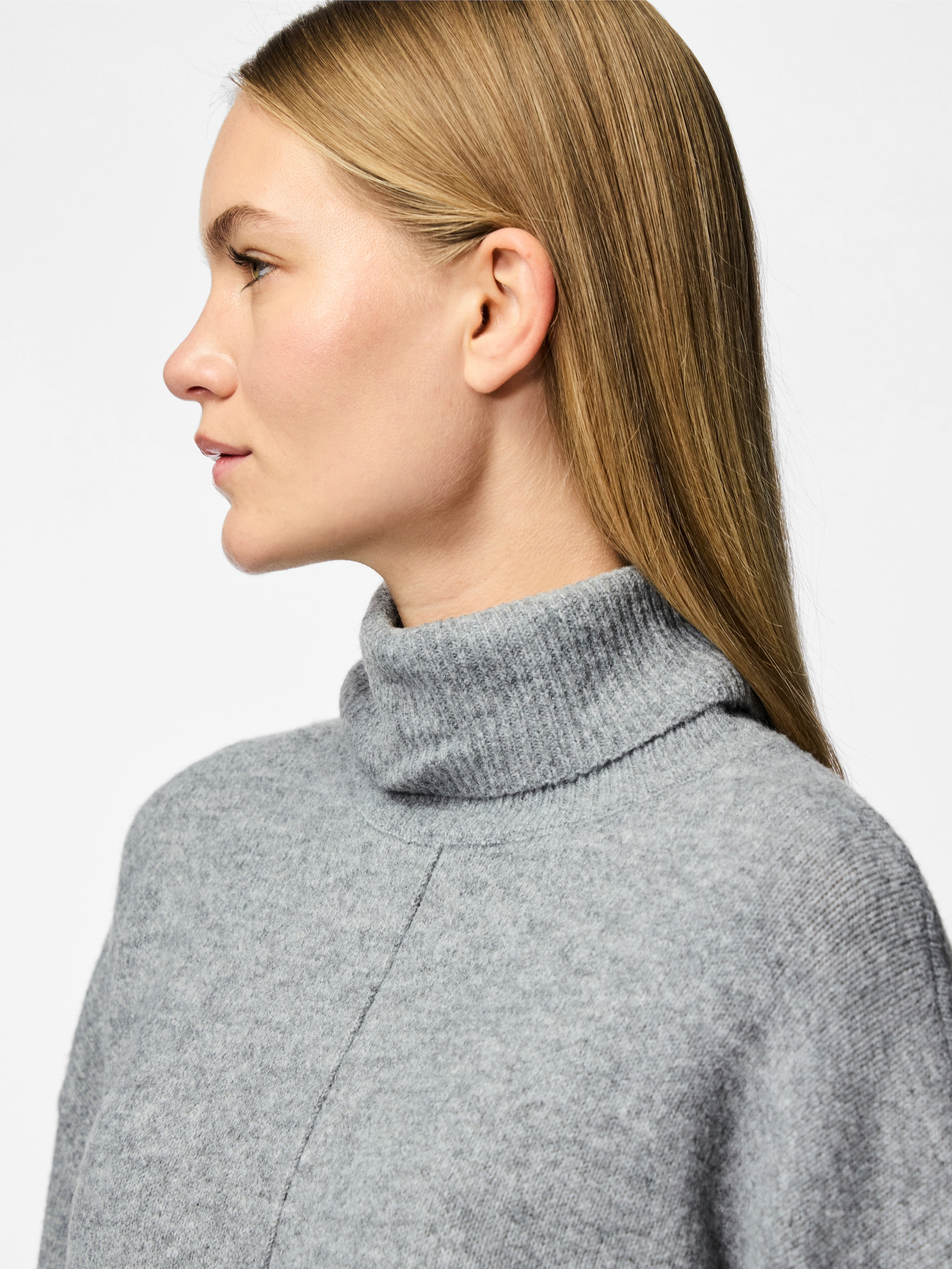 pieces Rollkragenpullover »PCMALOU LS ROLLNECK KNIT NOOS BC«