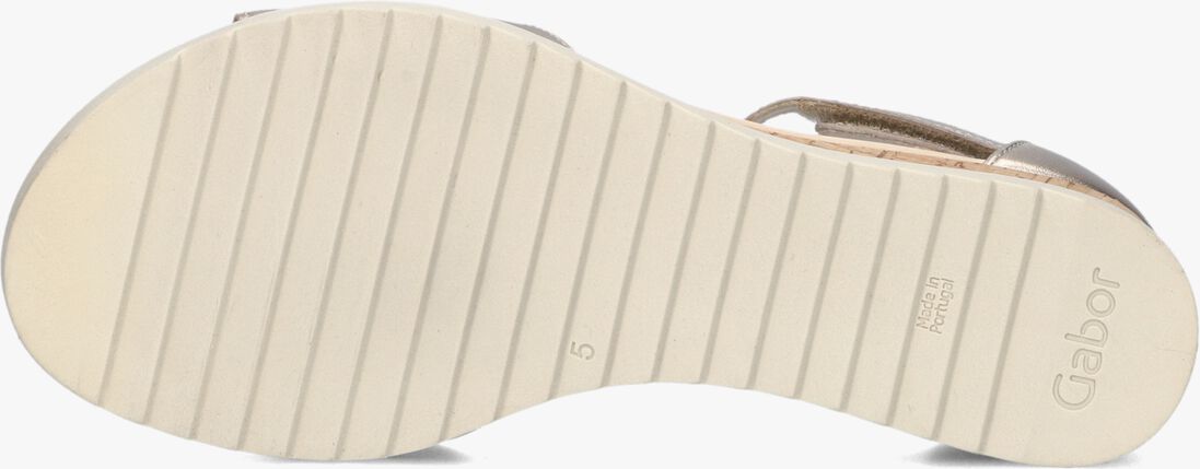 goudkleurig gabor sandalen met hak 780.2