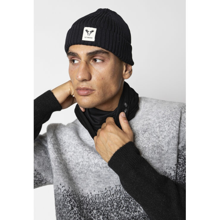 Fat Moose FM Fleece Tube Scarf Black