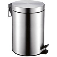 Poubelle cosmétique à pédale MELINDA, 5 litres, inox