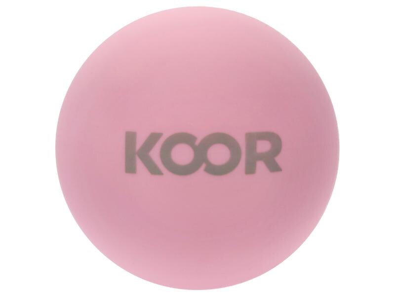 KOOR Faszientraining Ball Rosa Ideal zur punktuellen Massage von Brust, Rücken und Gesäss