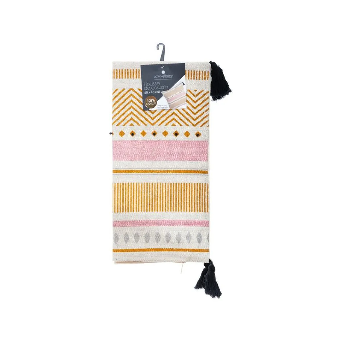 But Housse de coussin RAYURE PERLE - Rose