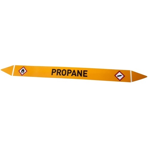 Marqueur de Tuyauterie - Propane  - NFX 08-105 - Vinyle